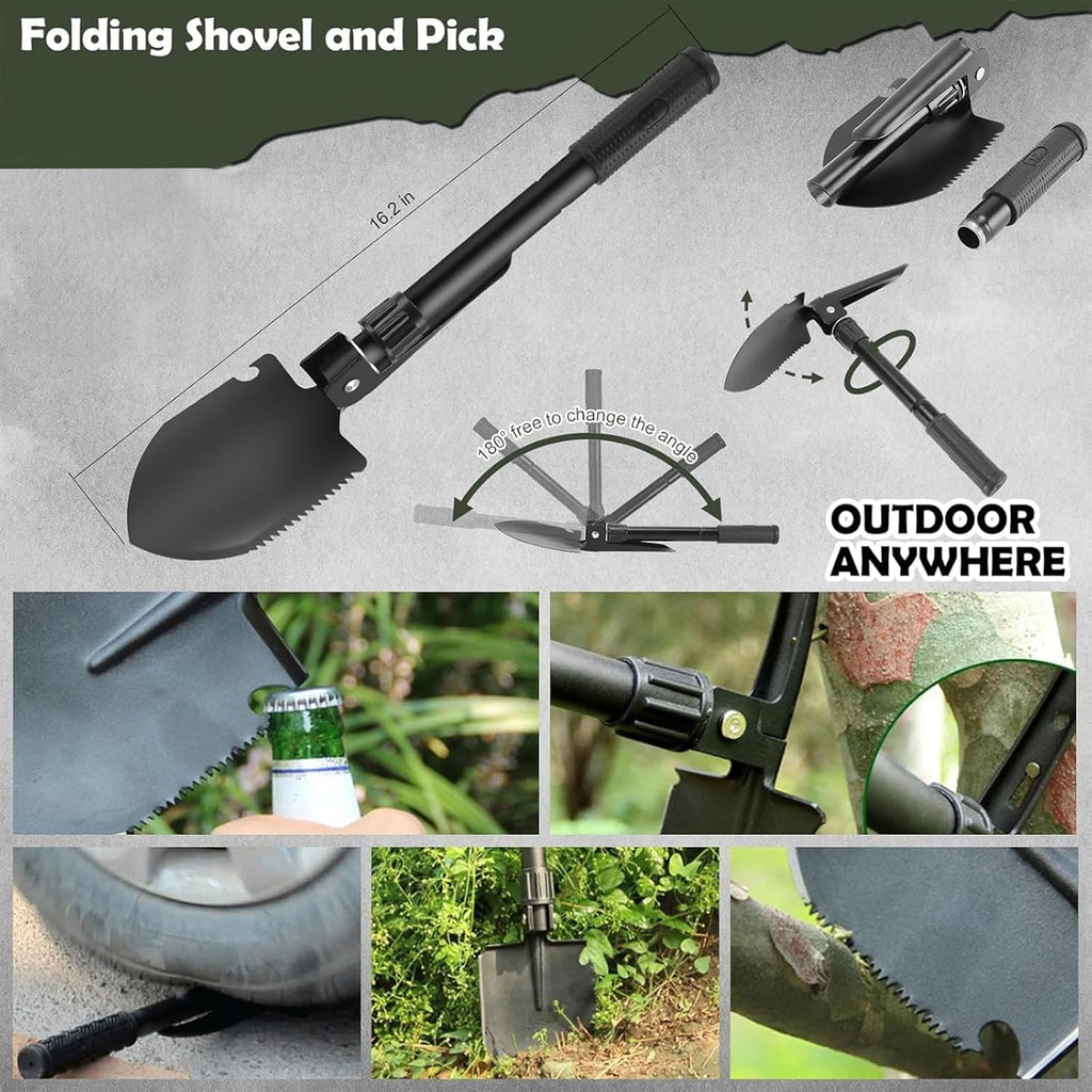 Survival Kit, Emergency Kit and First Aid Kit for Outdoor, Perfect for Camping, Outdoor Adventure, Hiking and Hunting